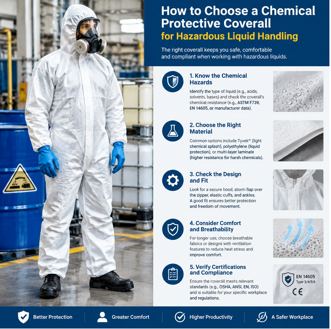 Chemical Protective Coverall 
